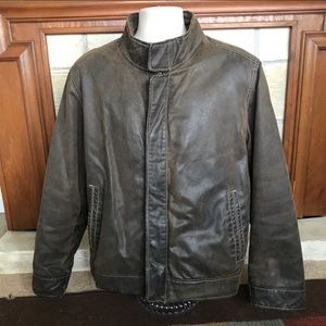 Columbia Mens Large Leather Jacket